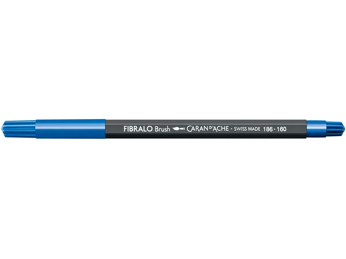 Caran d'Ache Fibralo Brush - 160 blauw