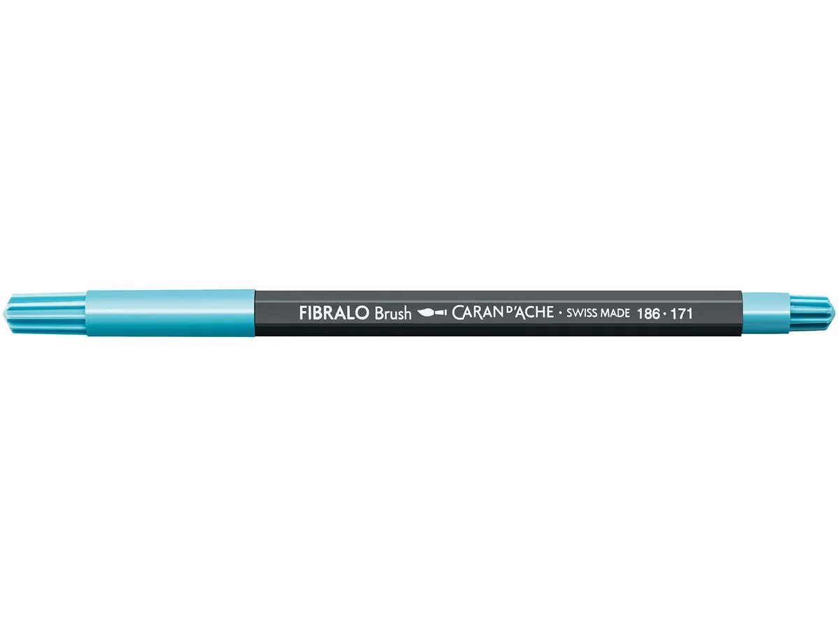 Caran d'Ache Fibralo Brush - 171 turquoise blauw