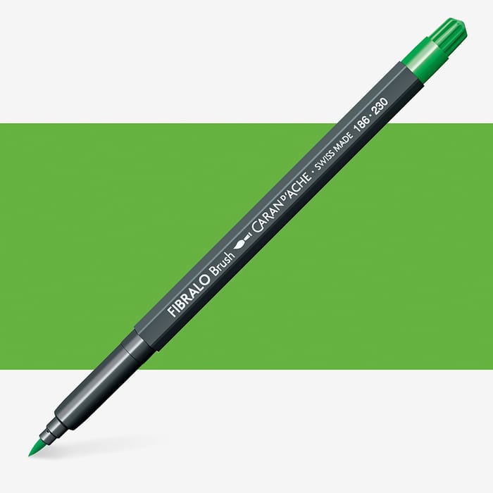 Caran d'Ache Fibralo Brush - 230 geel groen