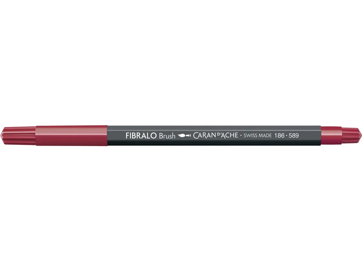 Caran d'Ache Fibralo Brush - 589 scharlaken