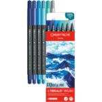 Caran d'ache Fibralo brush - set 6 marine