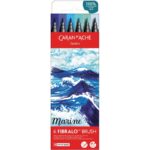 Caran d'ache Fibralo brush - set 6 marine