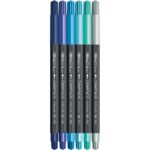 Caran d'ache Fibralo brush - set 6 marine