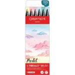 Caran d'ache Fibralo brush - set 6 pastel