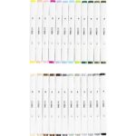 CCHobby alcoholmarker - set 24 pastel kleuren