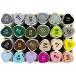 CCHobby alcoholmarker - set 24 pastel kleuren