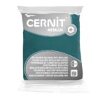 Cernit metallic - turquoise goud 56gr