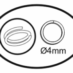 Darice - ringetje 4mm - zilver 360st.