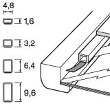 Econospace 1.6mm x 150cm - zwart