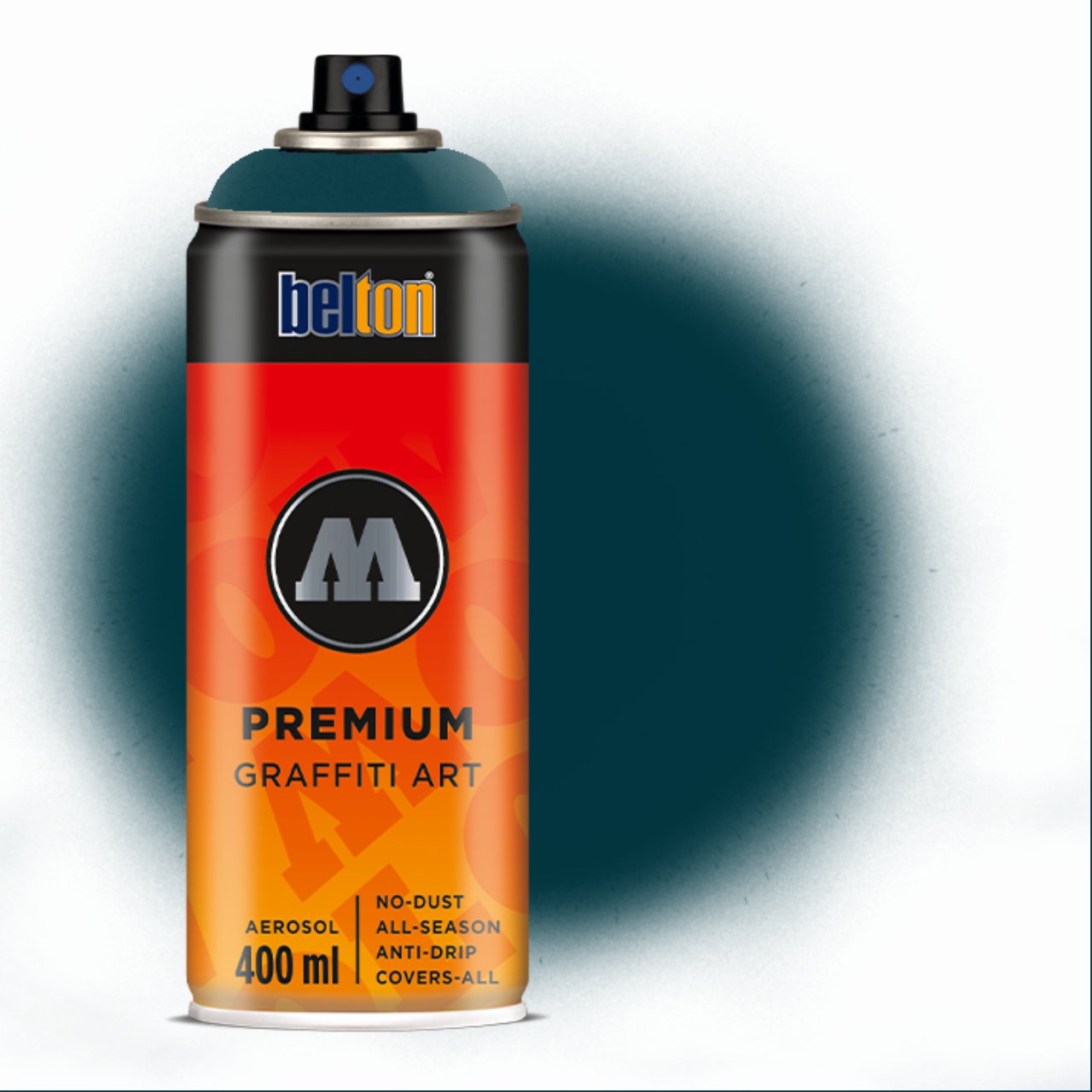 Molotow - Belton premium 400ml - 130 black turquoise
