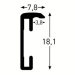 Nielsen wissellijst Accent 15 x 15 - aluminium mat zilver