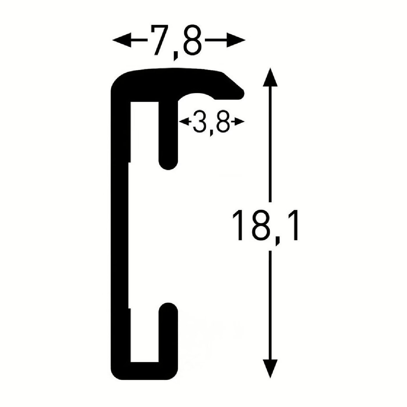 Nielsen wissellijst accent 30 x 30 - zilver