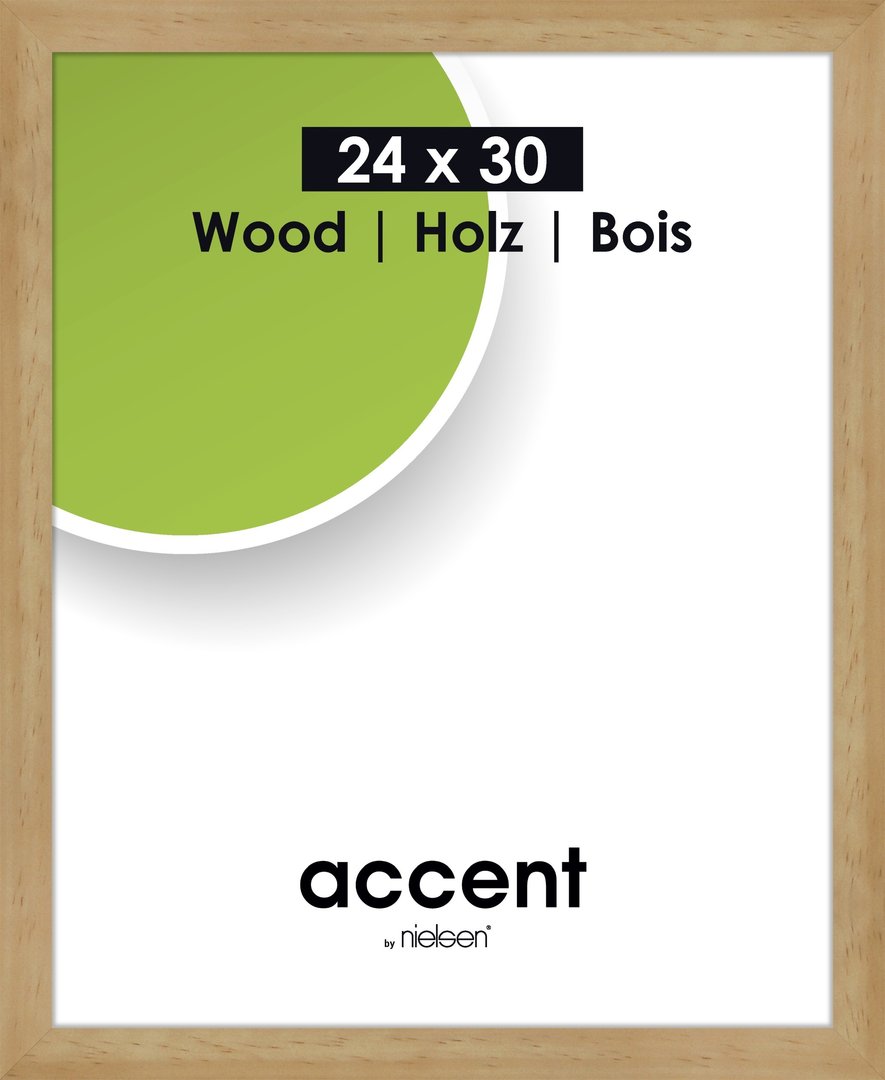 Nielsen wissellijst accent wood 24 x 30 zwart