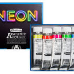 Schmincke akademie acrylcolor - set 5 x 60ml neon