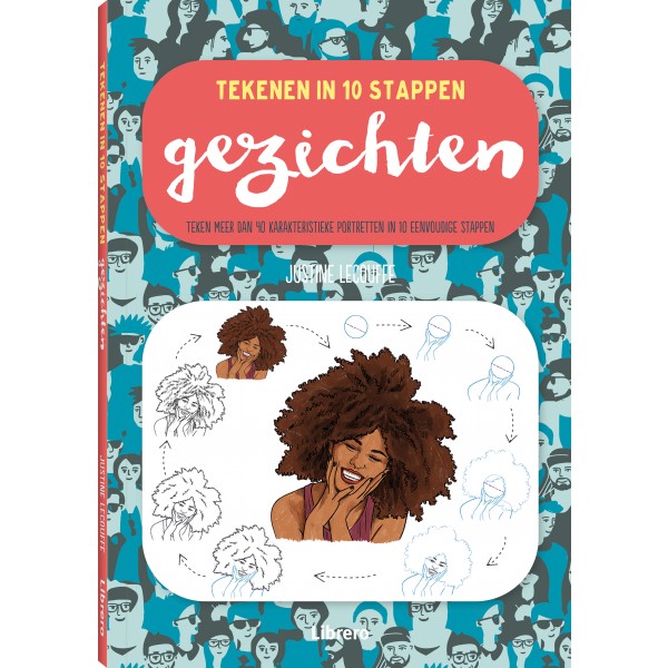 Tekenen in 10 stappen - gezichten Justine Lecouffe