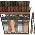 Tooli-art acrylstiften - set 22 bruin