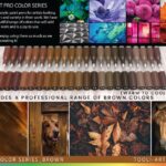 Tooli-art acrylstiften - set 22 bruin