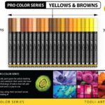 Tooli-art acrylstiften - set 22 geel