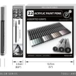 Tooli-art acrylstiften - set 22 grijs