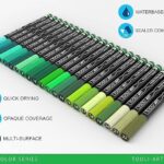 Tooli-art acrylstiften - set 22 groen