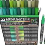 Tooli-art acrylstiften - set 22 groen