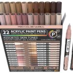 Tooli-art acrylstiften - set 22 huidtinten