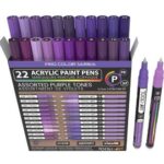 Tooli-art acrylstiften - set 22 paars