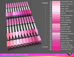 Tooli-art acrylstiften - set 22 roze