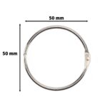 Vaessen Creative bindring - 50mm zilver 12 stuks