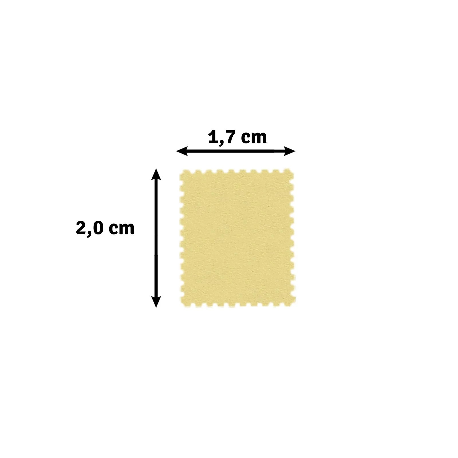 Vaessen Creative • Figuurpons Postzegel Rechthoek Medium 2x1,7cm