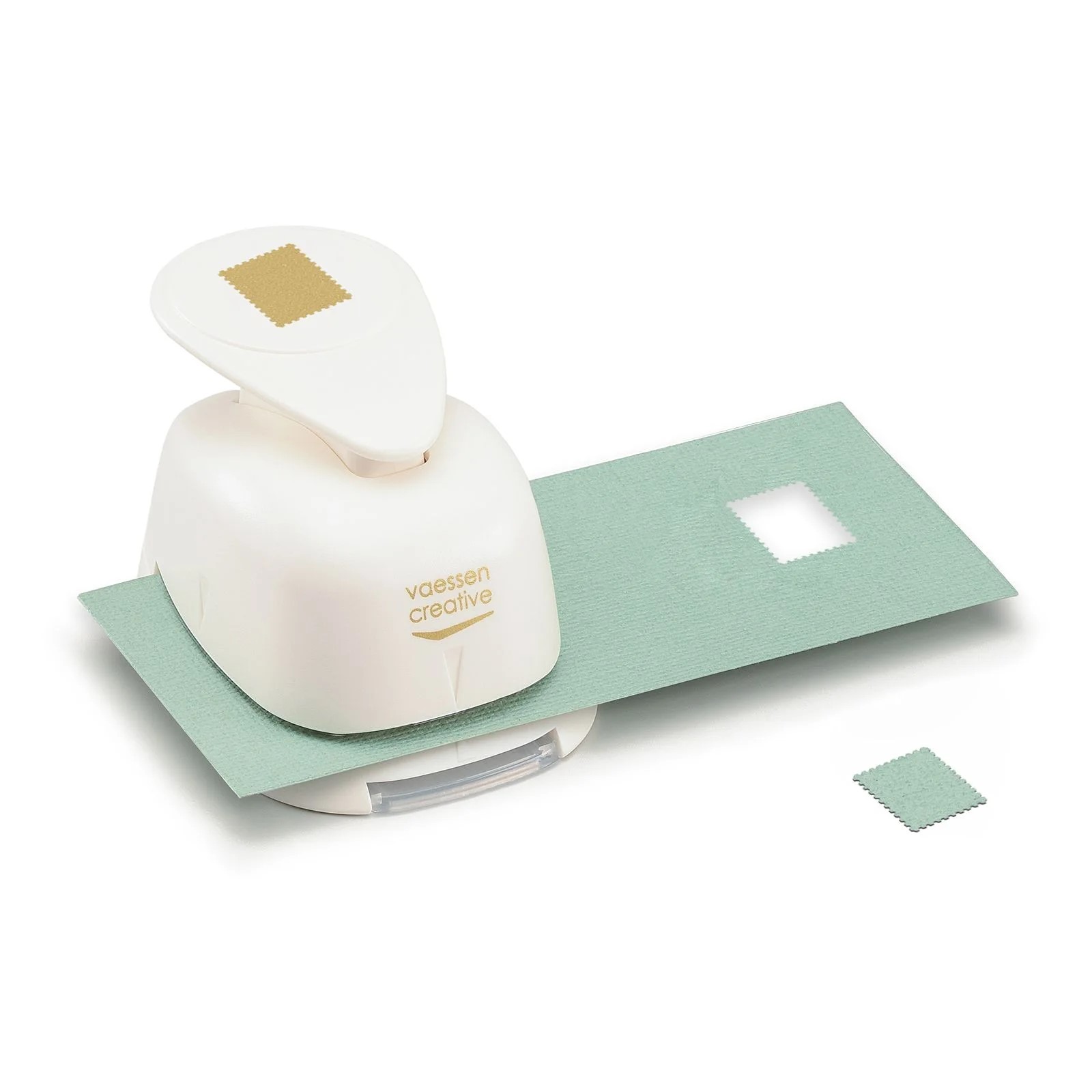 Vaessen Creative • Figuurpons Postzegel Rechthoek Medium 2x1,7cm