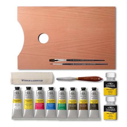 Winsor & Newton Galeria acryl – houten koffer 8 x 60ml