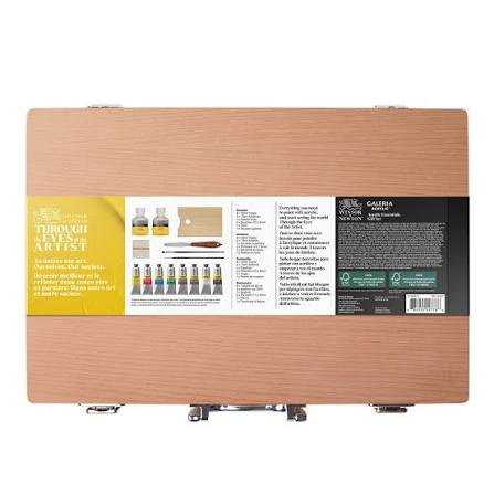Winsor & Newton Galeria acryl – houten koffer 8 x 60ml