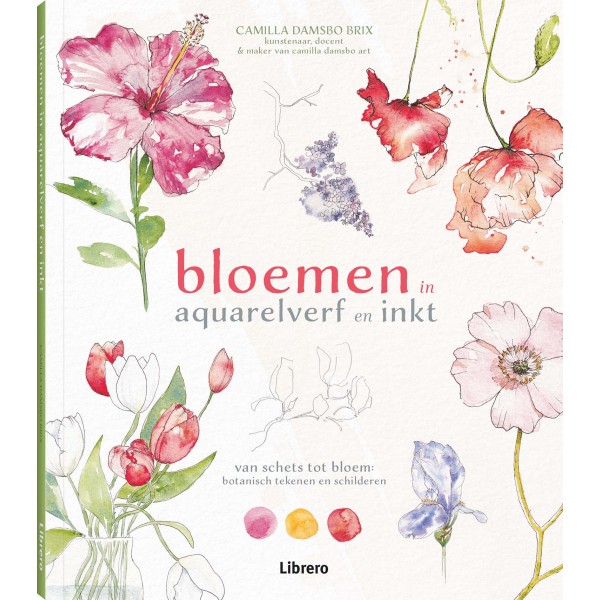Bloemen in aquarelverf en inkt - Camilla Damsbo Brix