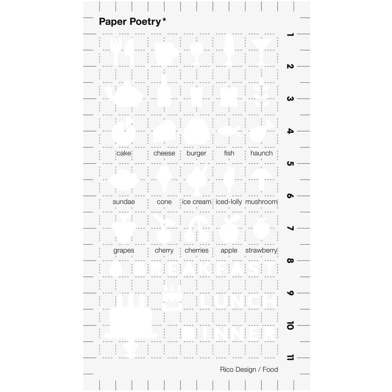 Bullet Journaling Stencils - Eten