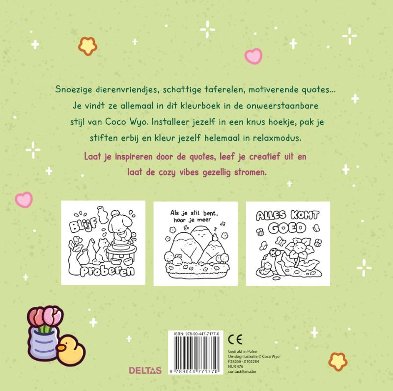 Cute & Comfy kleurboek - cozy vibes, Coco wyo