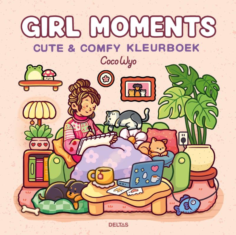 Cute & Comfy kleurboek - girl moments, Coco wyo