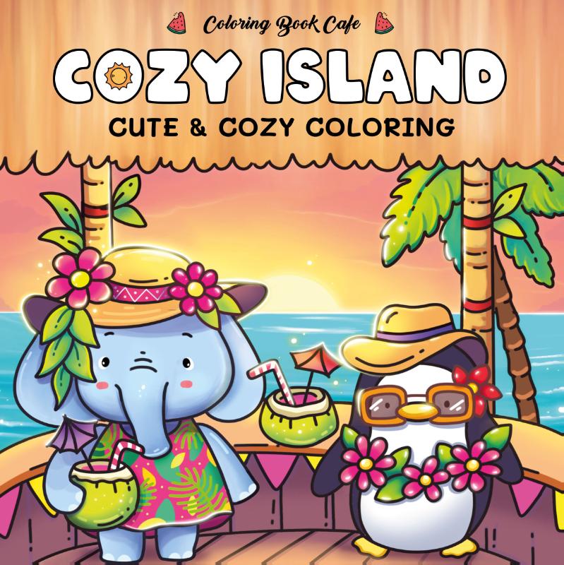 Cute & cozy coloring - cozy island