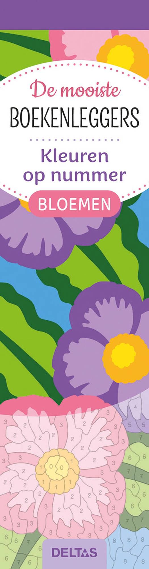 De mooiste boekenleggers om in te kleuren op nummer - bloemen