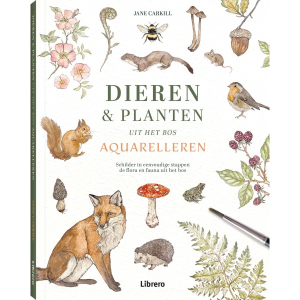 Dieren en planten uit het bos aquarelleren - Jane Carkill