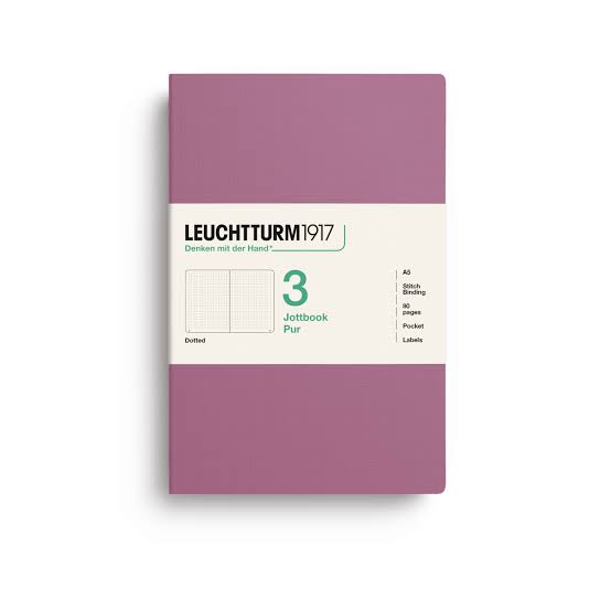 Leuchtturm1917 jottbook pur medium - dotted - dusty rose