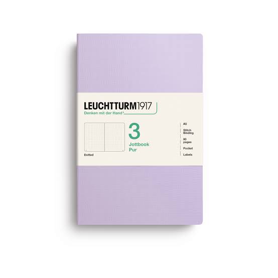 Leuchtturm1917 jottbook pur medium - dotted - lilac