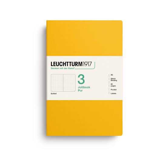 Leuchtturm1917 jottbook pur medium - dotted - sunflower