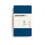 Leuchtturm1917 jottbook pur pocket - blanco - indigo
