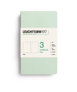 Leuchtturm1917 jottbook pur pocket - blanco - mint green