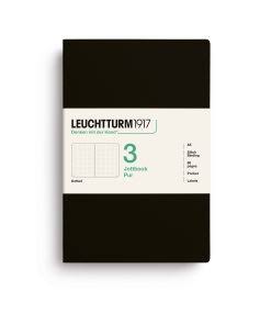 Leuchtturm1917 jottbook pur pocket - dotted - black