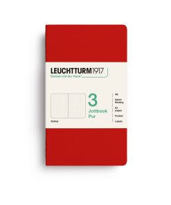 Leuchtturm1917 jottbook pur pocket - dotted - cherry