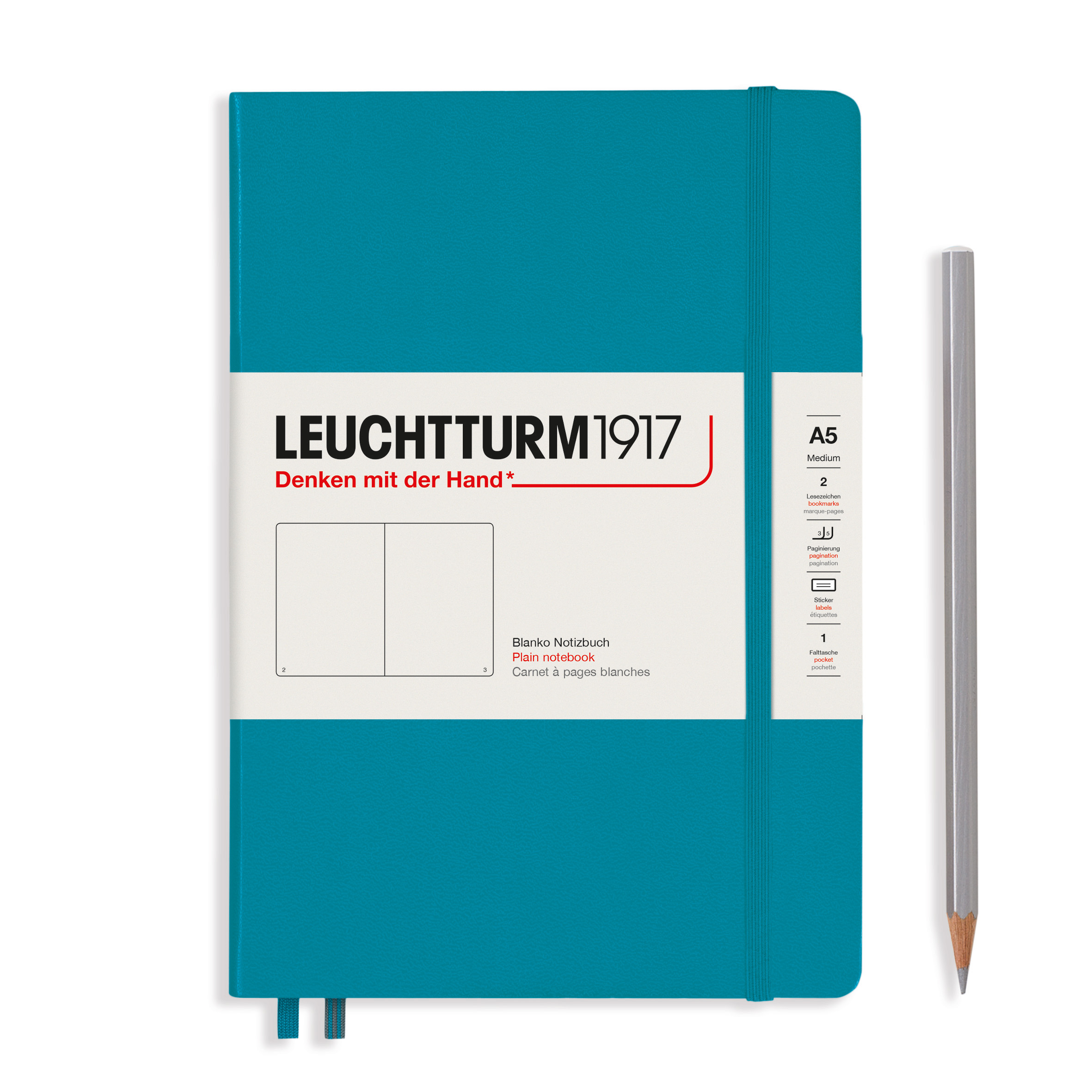 Leuchtturm1917 medium - blanco - Spring leaf