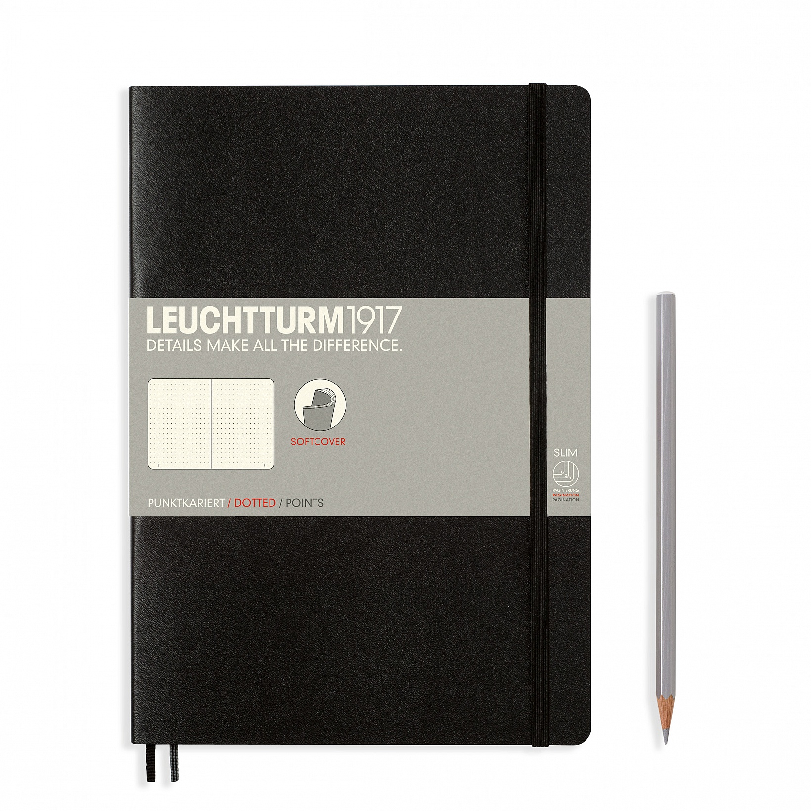 Leuchtturm1917 soft cover B6+ black