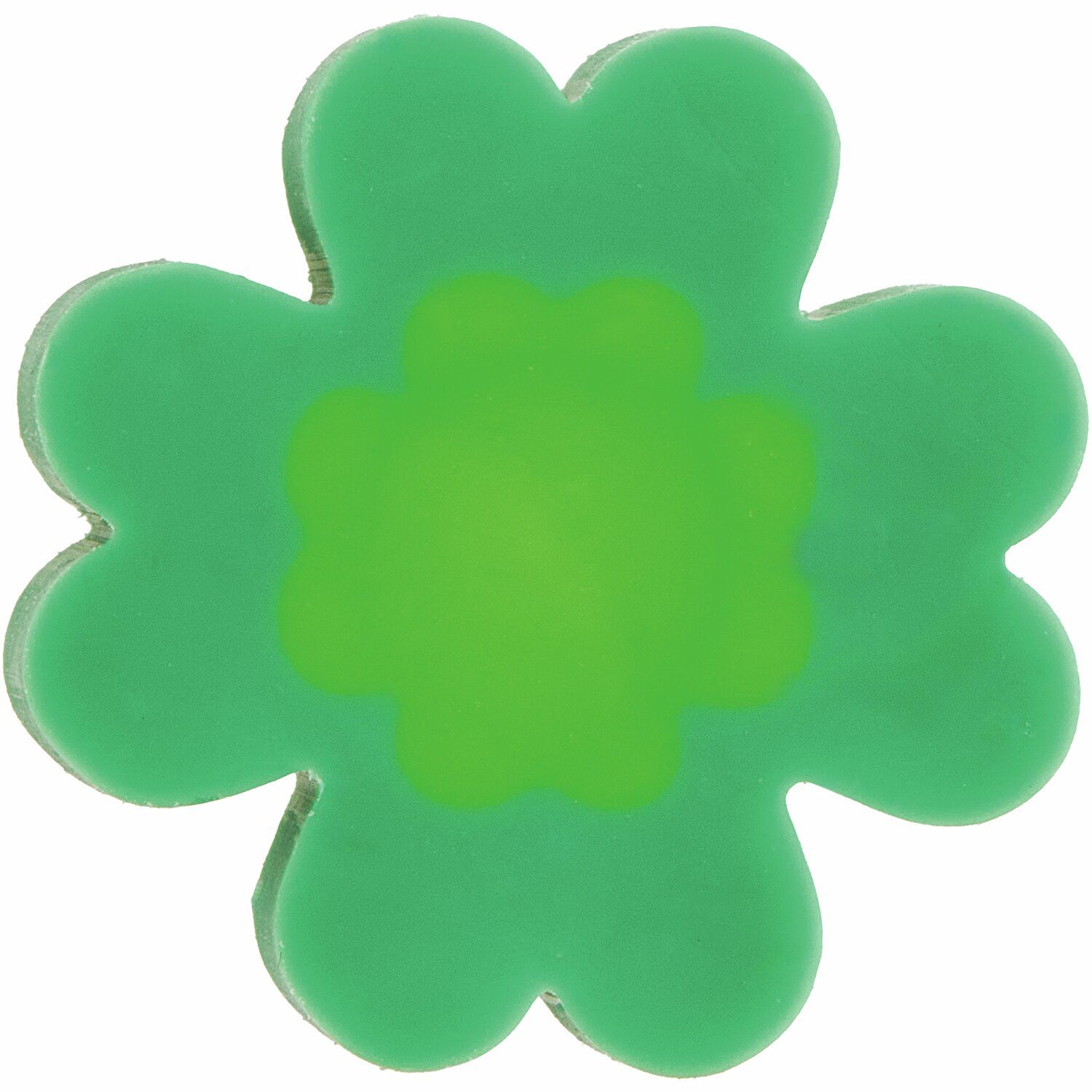 Mini gum klavertje vier - neongroen